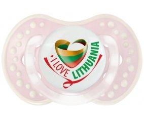 I Love Lithuania Sucette LOVI Dynamic Retro-rose-tendre classique