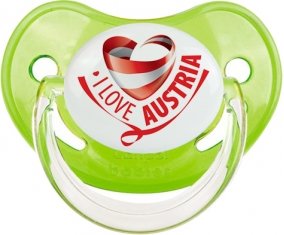 I Love Austria Tétine Physiologique Vert classique