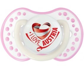 I Love Austria Sucete LOVI Dynamic Blanc-rose phosphorescente