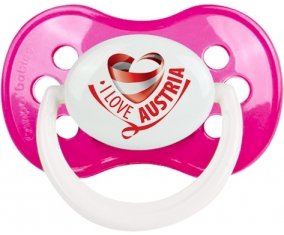 I Love Austria Sucete Anatomique Rose foncé classique