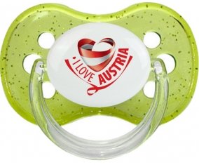 I Love Austria Sucete Cerise Vert à paillette