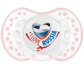 I Love Russia Tétine LOVI Dynamic Retro-blanc-rose-tendre classique