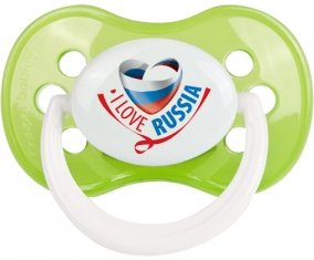 I Love Russia Sucette Anatomique Vert classique