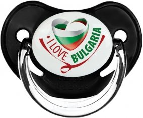 I Love Bulgaria Sucette Physiologique Noir classique