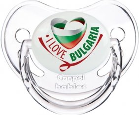 I Love Bulgaria Sucette Physiologique Transparent classique