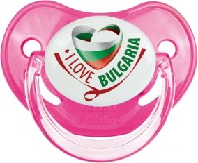 I Love Bulgaria Sucette Physiologique Rose classique
