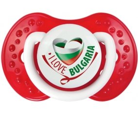 I Love Bulgaria Sucette LOVI Dynamic Blanc-rouge classique