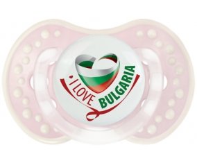I Love Bulgaria Sucette LOVI Dynamic Retro-rose-tendre classique