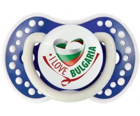 I Love Bulgaria Sucette LOVI Dynamic Bleu-marine phosphorescente
