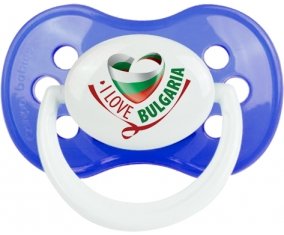 I Love Bulgaria Tétine Anatomique Bleu classique