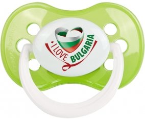 I Love Bulgaria Tétine Anatomique Vert classique