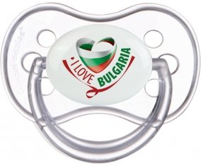 I Love Bulgaria Tétine Anatomique Transparente classique