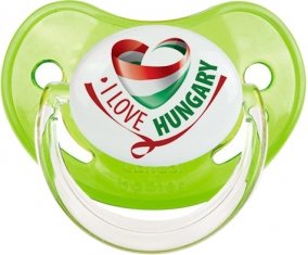 I Love Hungary Sucette Physiologique Vert classique
