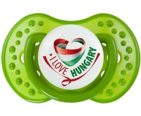 I Love Hungary Sucette LOVI Dynamic Vert classique
