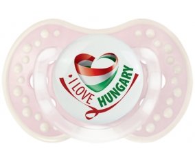 I Love Hungary Sucette LOVI Dynamic Retro-rose-tendre classique