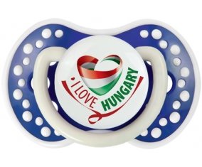 I Love Hungary Sucette LOVI Dynamic Bleu-marine phosphorescente