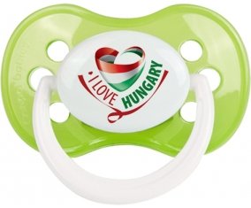I Love Hungary Sucette Anatomique Vert classique