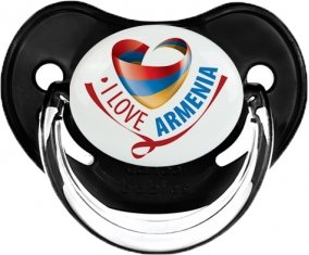 I Love Armenia Tétine Physiologique Noir classique