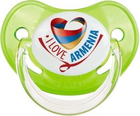I Love Armenia Tétine Physiologique Vert classique