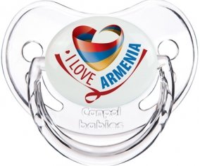 I Love Armenia Tétine Physiologique Transparent classique