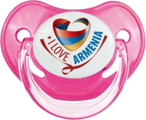 I Love Armenia Tétine Physiologique Rose classique