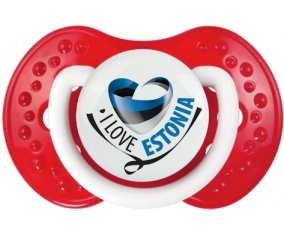 I Love Estonia Tétine LOVI Dynamic Blanc-rouge classique