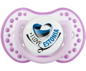 I Love Estonia Tétine LOVI Dynamic Blanc-mauve classique