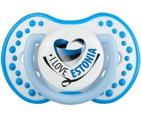I Love Estonia Tétine LOVI Dynamic Blanc-bleu phosphorescente