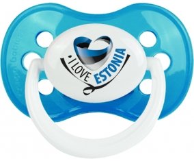 I Love Estonia Sucette Anatomique Cyan classique