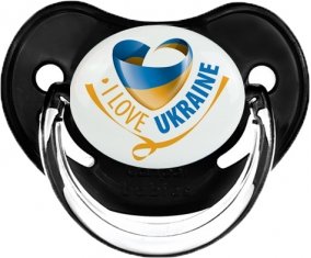 I Love Ukraine Sucette Physiologique Noir classique