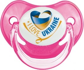 I Love Ukraine Sucette Physiologique Rose classique