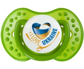 I Love Ukraine Sucette LOVI Dynamic Vert classique