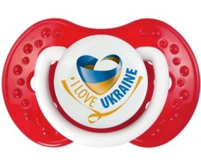 I Love Ukraine Sucette LOVI Dynamic Blanc-rouge classique