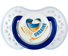 I Love Ukraine Sucette LOVI Dynamic Marine-blanc-bleu classique
