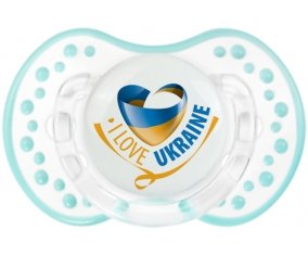 I Love Ukraine Sucette LOVI Dynamic Retro-blanc-lagon classique