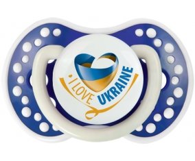I Love Ukraine Sucette LOVI Dynamic Bleu-marine phosphorescente