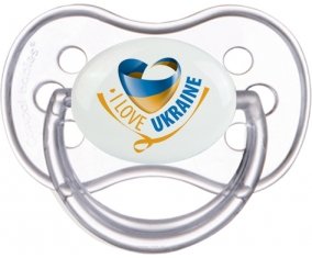 I Love Ukraine Sucette Anatomique Transparente classique