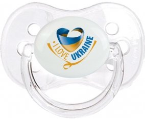 I Love Ukraine Tétine Cerise Transparent classique
