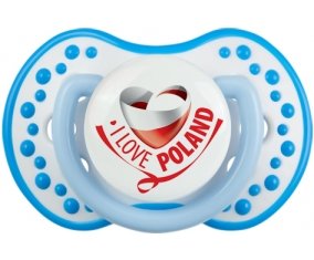I Love Poland Sucete LOVI Dynamic Blanc-bleu phosphorescente