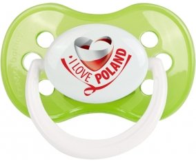 I Love Poland Sucete Anatomique Vert classique