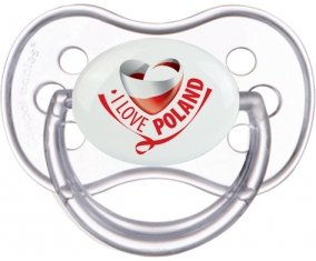 I Love Poland Sucete Anatomique Transparente classique