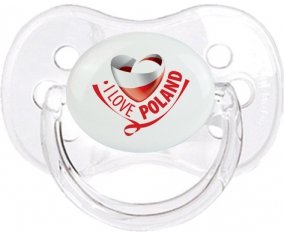 I Love Poland Sucete Cerise Transparent classique