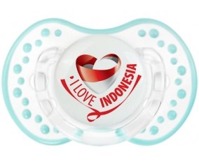I Love Indonesia Tétine LOVI Dynamic Retro-blanc-lagon classique