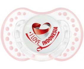 I Love Indonesia Tétine LOVI Dynamic Retro-blanc-rose-tendre classique