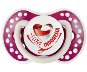I Love Indonesia Tétine LOVI Dynamic Fuchsia phosphorescente