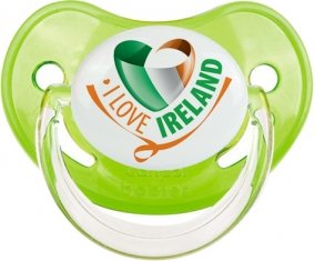 I Love Irland Sucette Physiologique Vert classique