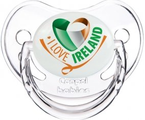 I Love Irland Sucette Physiologique Transparent classique