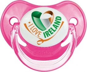 I Love Irland Sucette Physiologique Rose classique