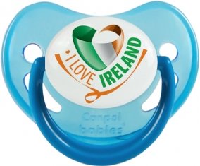 I Love Irland Sucette Physiologique Bleue phosphorescente