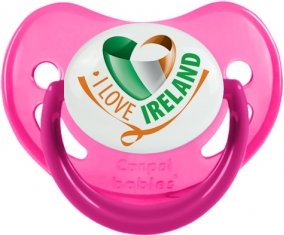 I Love Irland Sucette Physiologique Rose phosphorescente